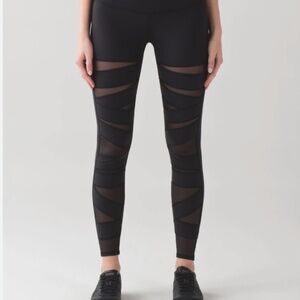 Lululemon Tech Mesh High-Waisted Leggings - Black